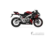 Autocollants pour Aprilia RS457 2024 - Red • Aprilia Autocollants OEM