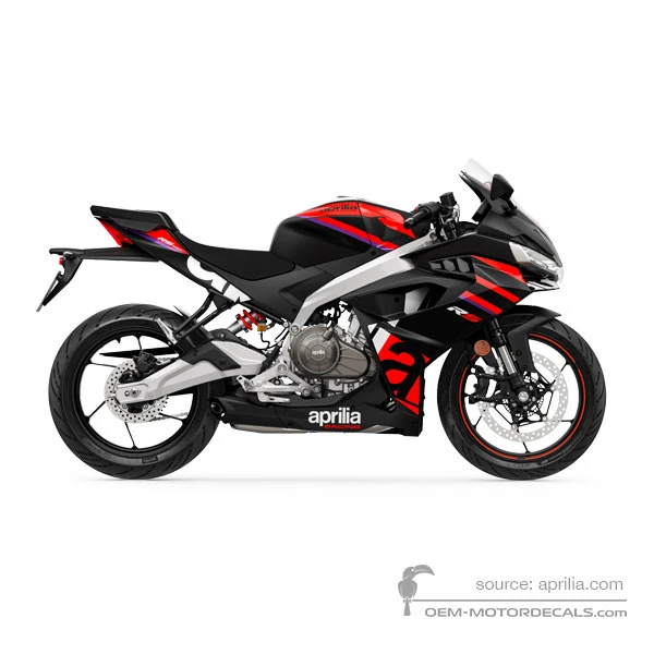 Adesivi per Aprilia RS457 2024 - Red • Aprilia Adesivi OEM