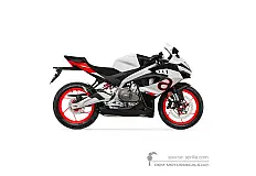 Decals for Aprilia RS457 2024 - White • Aprilia OEM Decals