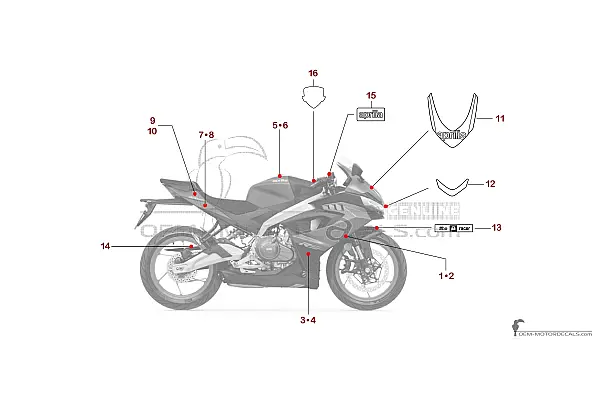 Aprilia RS457 2024 - Dark gray