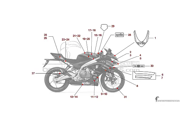 Aprilia RS457 2024 - Red