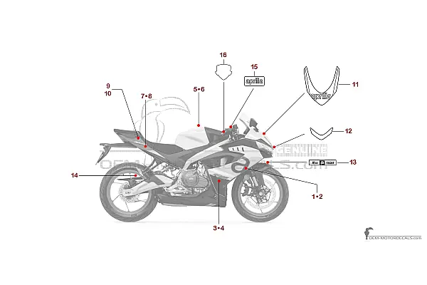 Aprilia RS457 2024 - White