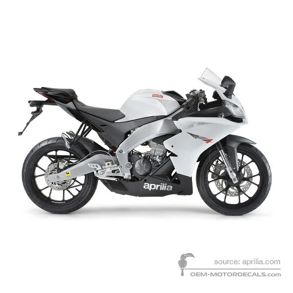 Naklejki do Aprilia RS4 125 2012 - Biały • Aprilia Naklejki OEM