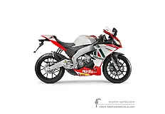 Autocollants pour Aprilia RS4 50 2011 - Blanc • Aprilia Autocollants OEM