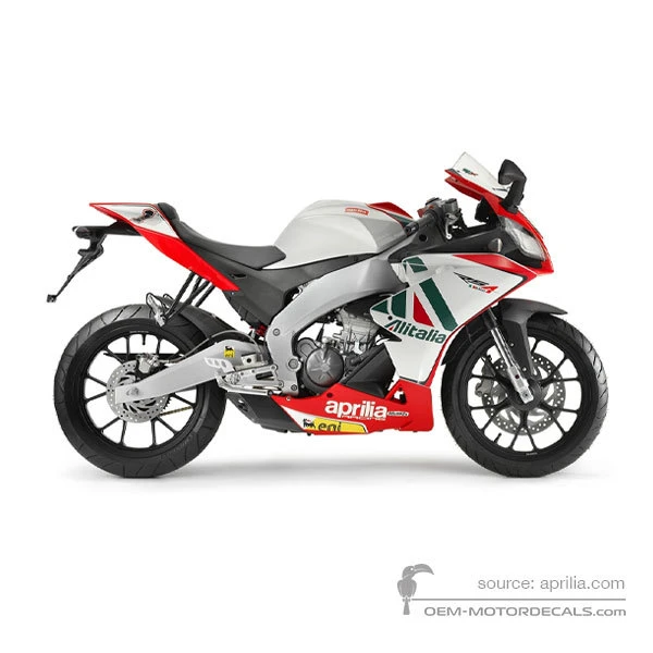 Naklejki do Aprilia RS4 125 2012 - Biały • Aprilia Naklejki OEM