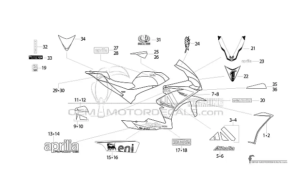 Aprilia RS4 125 2012 - Weiss