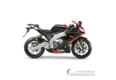 Stickers voor Aprilia RS4 125 2013 - Zwart • Aprilia OEM Stickers