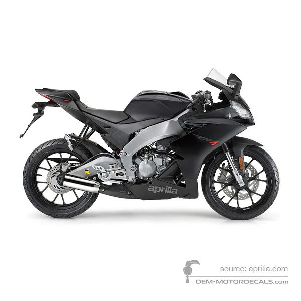 Naklejki do Aprilia RS4 50 2011 - Czarny • Aprilia Naklejki OEM