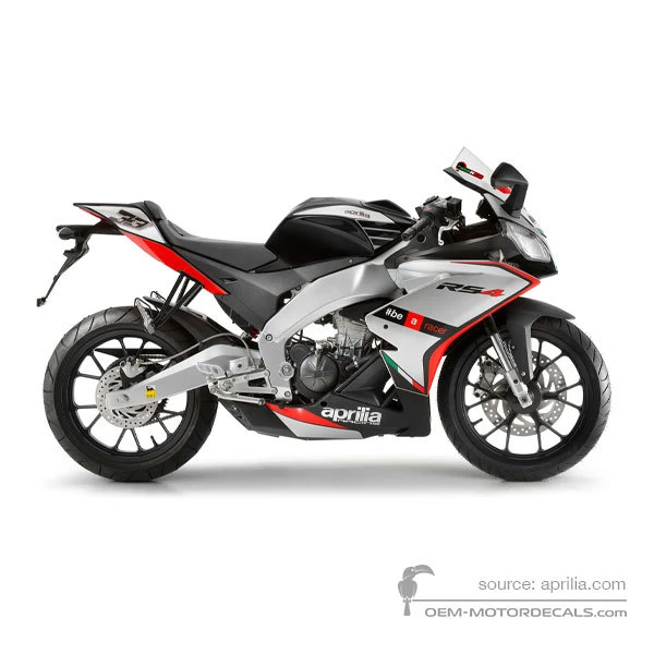 Pegatinas para Aprilia RS4 125 2015 - Negro • Aprilia Pegatinas OEM