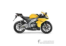 Decals for Aprilia RS4 125 2015 - Yellow • Aprilia OEM Decals