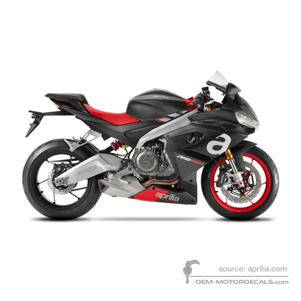 Naklejki do Aprilia RS660 2022 - Czarny • Aprilia Naklejki OEM