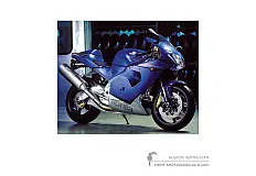 Stickers voor Aprilia RSV1000 Mille 2000 - Blauw • Aprilia OEM Stickers