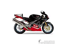 Decals for Aprilia RSV1000 Mille R 2000 - Black • Aprilia OEM Decals