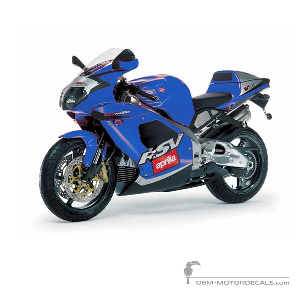Aufkleber für Aprilia RSV1000 2001 - Blau • Aprilia OEM-Aufkleber