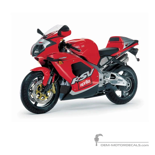 Adesivi per Aprilia RSV1000 2001 - Rosso • Aprilia Adesivi OEM