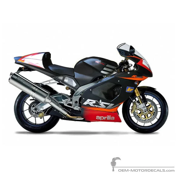 Naklejki do Aprilia RSV1000R 2002 - Czarny • Aprilia Naklejki OEM