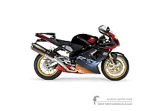 Aufkleber für Aprilia RSV1000R 2003 - Schwarz • Aprilia OEM-Aufkleber