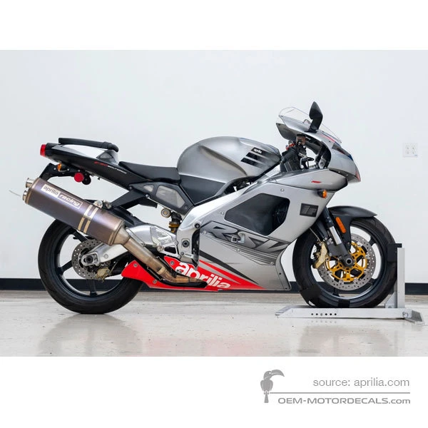 Pegatinas para Aprilia RSV1000 2003 - Gris • Aprilia Pegatinas OEM