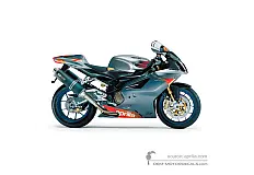 Aufkleber für Aprilia RSV1000R Factory 2004 - Grau • Aprilia OEM-Aufkleber