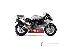 Stickers voor Aprilia RSV1000R Factory 2005 - Zilver • Aprilia OEM Stickers