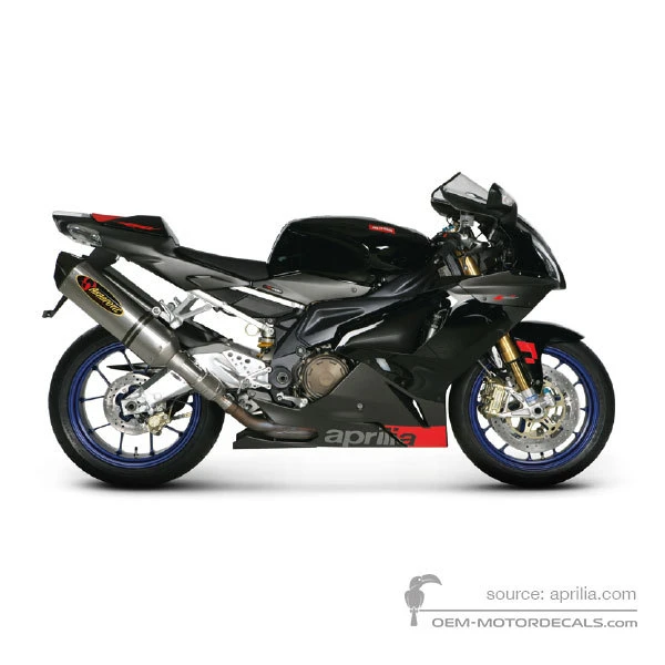 Pegatinas para Aprilia RSV1000R Mille 2006 - Negro • Aprilia Pegatinas OEM