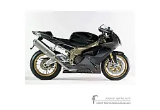 Adesivi per Aprilia RSV1000R Factory 2006 - Nero • Aprilia Adesivi OEM
