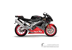 Autocollants pour Aprilia RSV1000R Mille 2007 - Noir • Aprilia Autocollants OEM