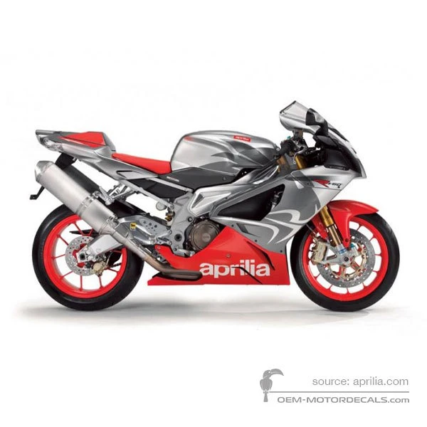 Aufkleber für Aprilia RSV1000R Mille 2007 - Grau • Aprilia OEM-Aufkleber