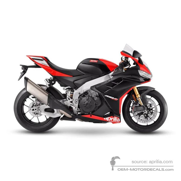 Pegatinas para Aprilia RSV4 1100 Factory 2024 - Negro • Aprilia Pegatinas OEM