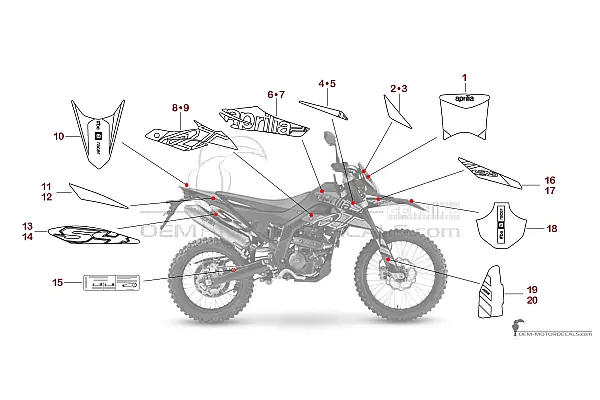 Aprilia RX125 2023 - Gelb