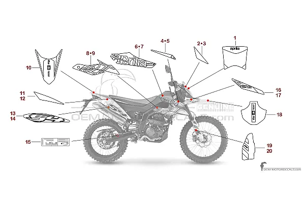 Aprilia RX125 2024 - Weiss