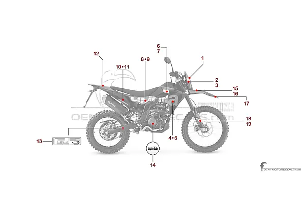 Aprilia RX125 2025 - Noir