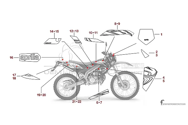Aprilia RX50 2008 - Wit