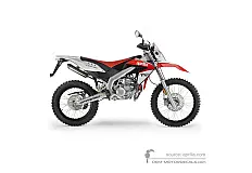 Pegatinas para Aprilia RX50 2010 - Blanco • Aprilia Pegatinas OEM