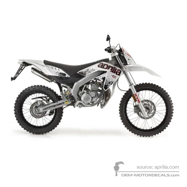 Decals for Aprilia RX50 2012 - White • Aprilia OEM Decals