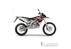 Autocollants pour Aprilia RX50 2014 - Blanc • Aprilia Autocollants OEM