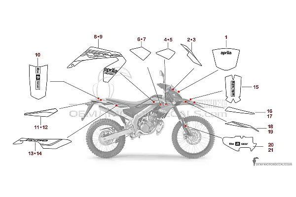 Aprilia RX50 FACTORY 2018 - Czerwony