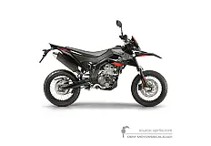 Aufkleber für Aprilia SX125 2020 - Schwarz • Aprilia OEM-Aufkleber