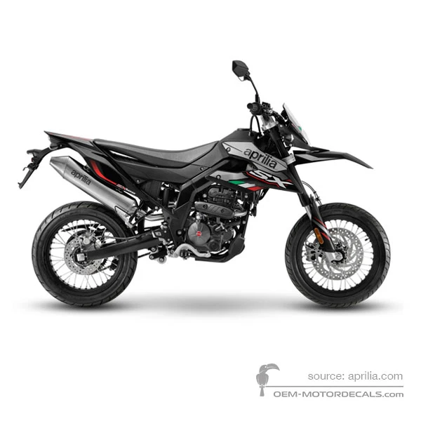 Stickers voor Aprilia SX125 2021 - Zilver • Aprilia OEM Stickers