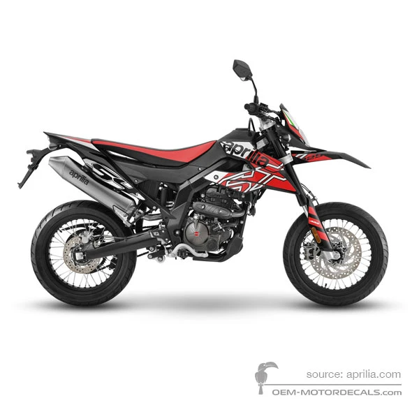 Pegatinas para Aprilia SX125 2022 - Rojo • Aprilia Pegatinas OEM