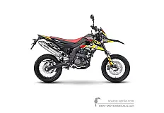 Aufkleber für Aprilia SX125 2023 - Gelb • Aprilia OEM-Aufkleber