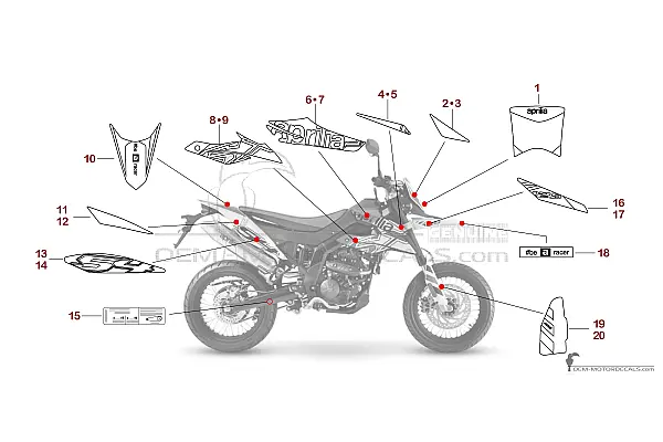 Aprilia SX125 2023 - Weiss