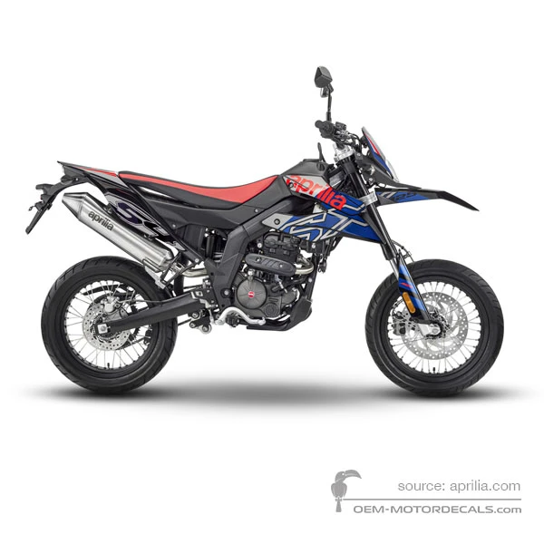 Naklejki do Aprilia SX125 2024 - Srebrny • Aprilia Naklejki OEM