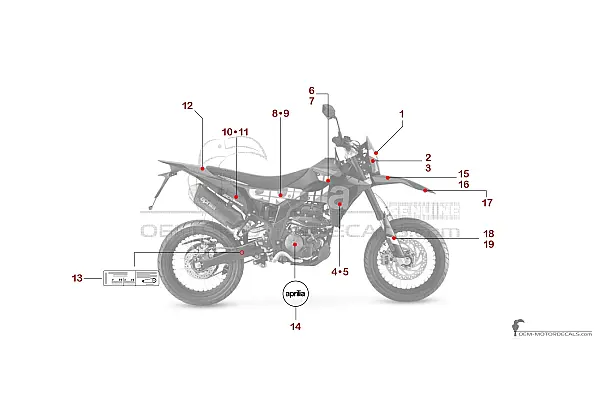 Aprilia SX125 2025 - Schwarz
