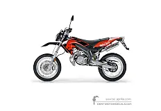 Naklejki do Aprilia SX50 2006 - Czerwony • Aprilia Naklejki OEM
