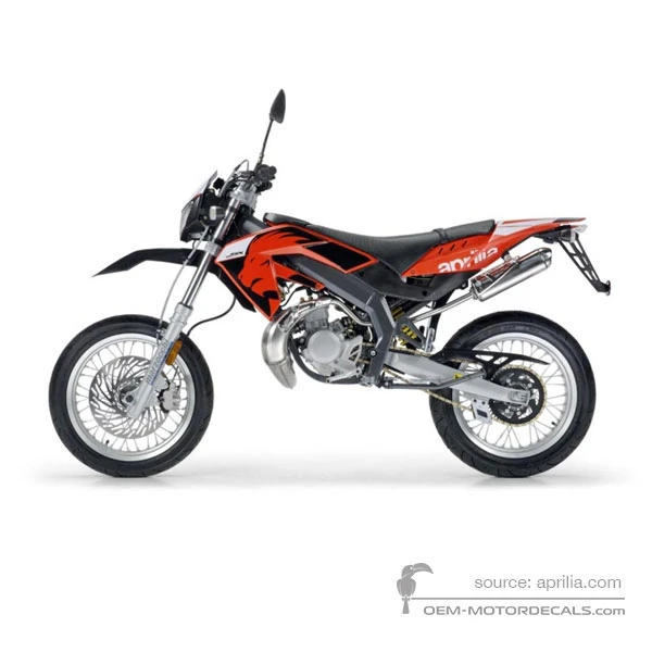 Pegatinas para Aprilia SX50 2006 - Rojo • Aprilia Pegatinas OEM