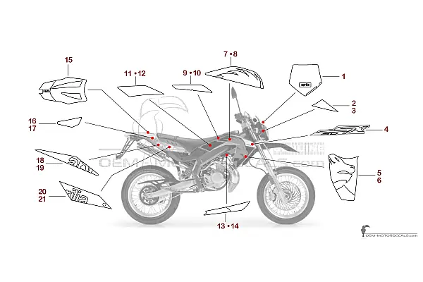 Aprilia SX50 2006 - Red