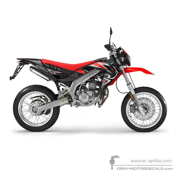 Naklejki do Aprilia SX50 2009 - Czarny • Aprilia Naklejki OEM