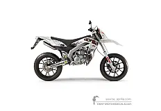 Stickers voor Aprilia SX50 2013 Limited Edition - Wit • Aprilia OEM Stickers