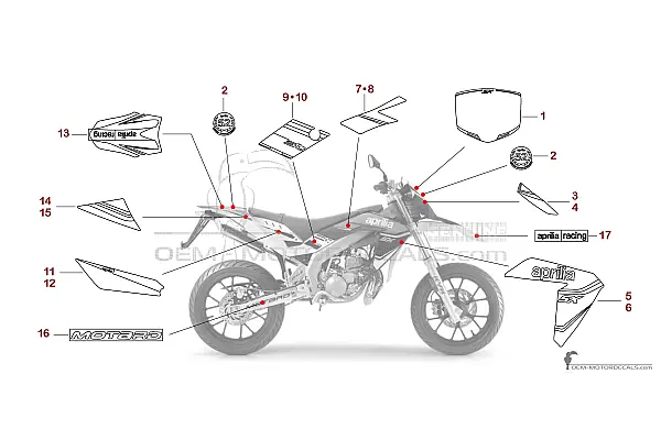 Aprilia SX50 2014 - Biały